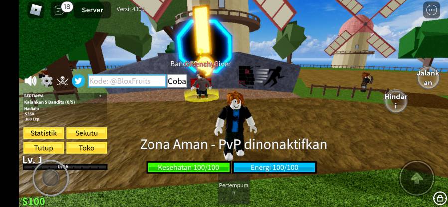 Cara Menukar Kode Redeem Blox Fruit
