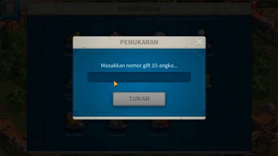 Cara Menggunakan Kode Redeem Rise of Kingdom