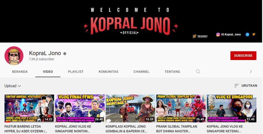 Nama Asli Kopral Jono