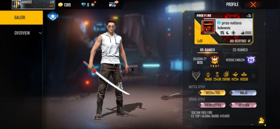 Id FF Sultan Dyland PROS