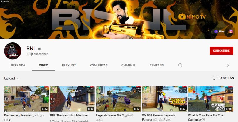 Nama Asli BNL Free Fire
