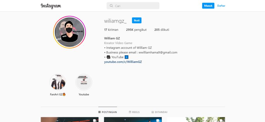 Nama Asli William GZ