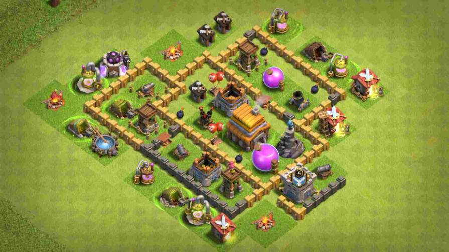 Base COC TH 5 Farming