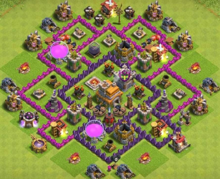 Base COC TH 7 Anti 2 Balon