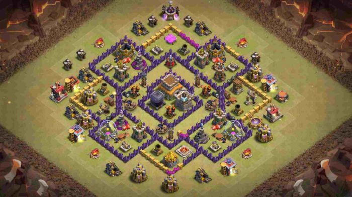 Base COC War TH 8