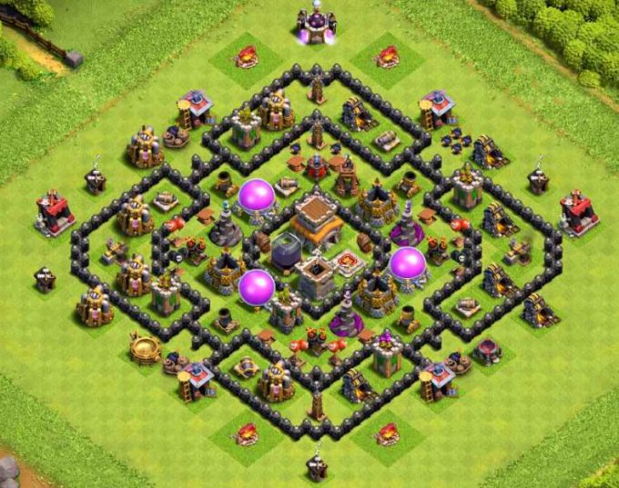 Base COC TH 8 Hybrid