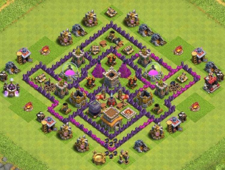 Base COC TH 8 Farming