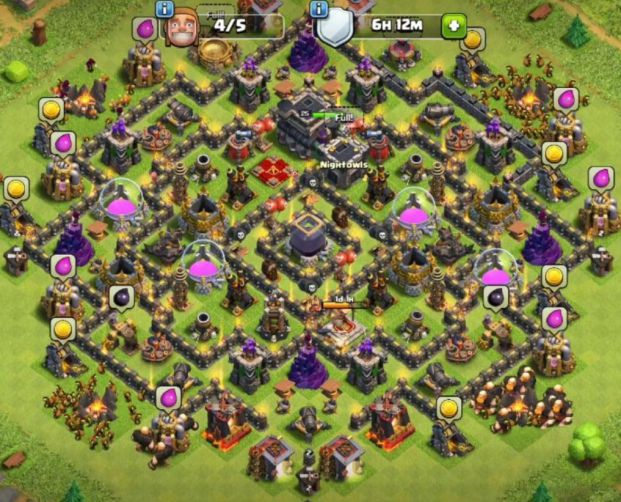 Base Farming COC TH 9