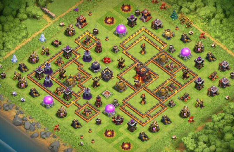 Base COC TH 10 Anti 3 Star