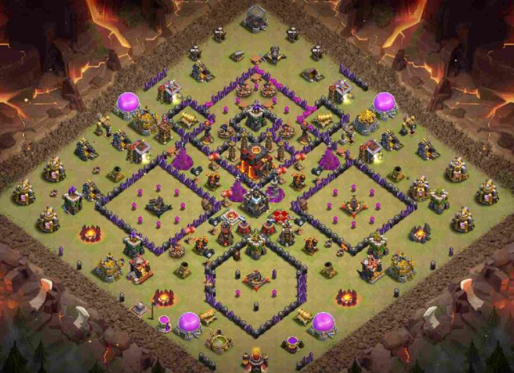 Base War COC TH 10 Terbaik