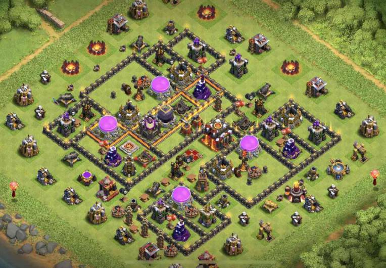 Base COC TH 10 Hybrid Terbaik