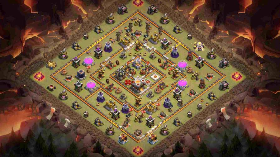 Base War COC TH 11 Anti 3 Bintang