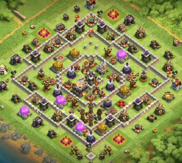 Base COC TH 11 Anti 3 Star