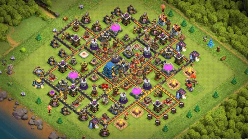 Base Trophy COC TH 12 Anti 3 Star
