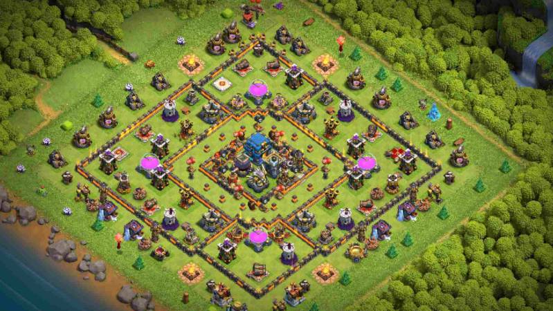 Base Trophy COC TH 12 