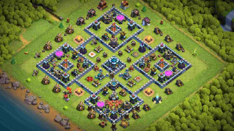 Base Trophy COC TH 13 Anti 3 Bintang