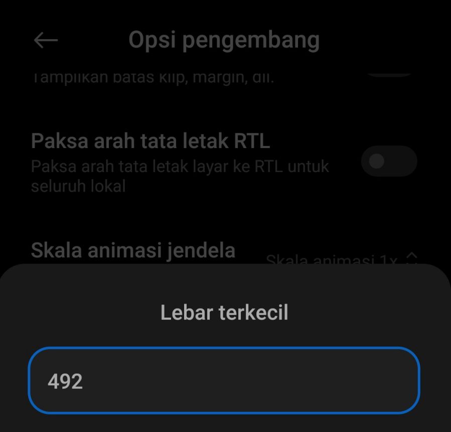 Setting Sensitivitas DPI Xiaomi