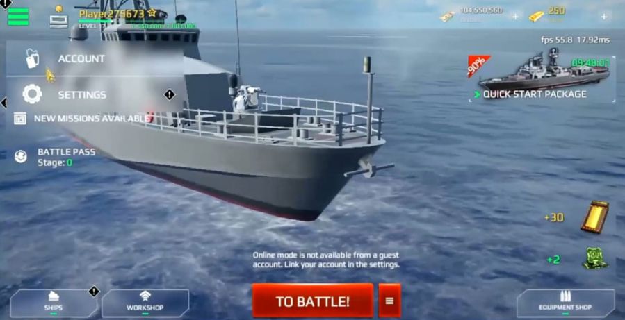 Akun Gratis Modern Warship