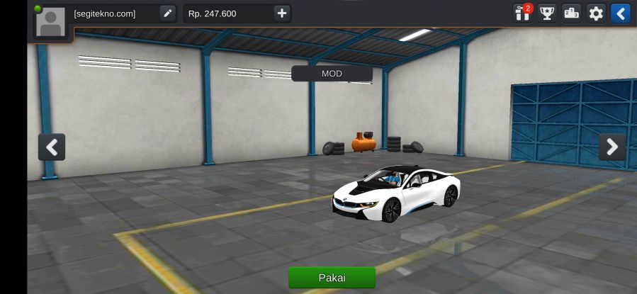 Download Mod Bussid BMW I8 CVT 2018