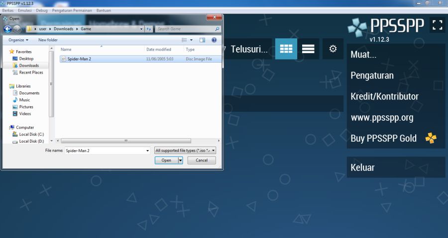Cara Main Game PSP di PC