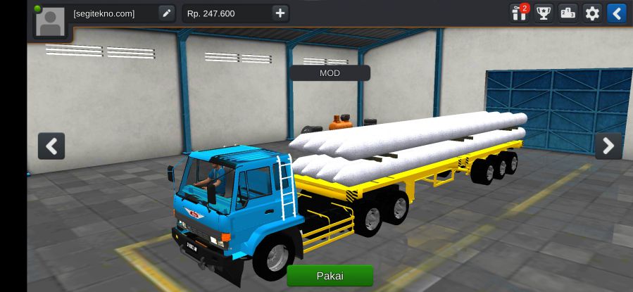 Mod Bussid Hino Ranger Trailer