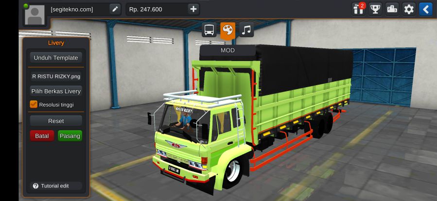 Mod Bussid Hino Ranger Muatan Semen