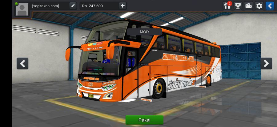 Download Mod Bussid Bus Full Penumpang Sudiro Tungga Jaya
