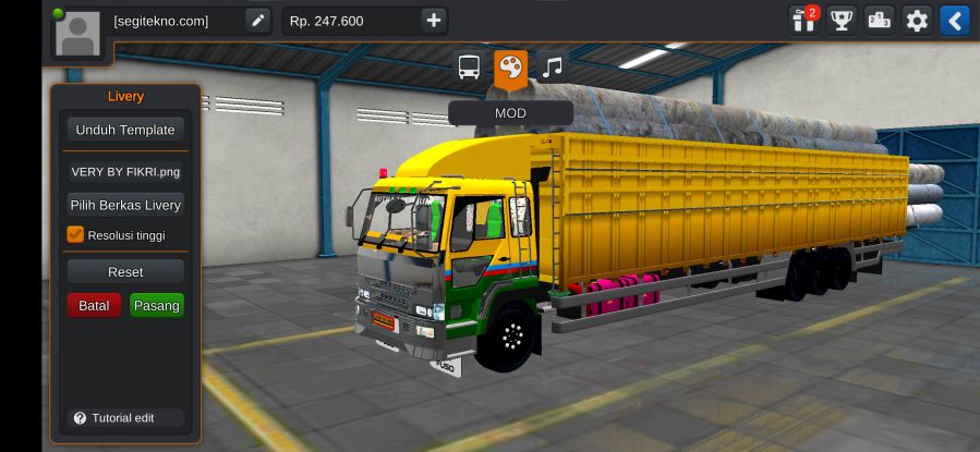 Download Mod Bussid Muatan Berat Fuso