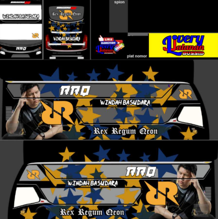 Livery Bussid Windah Basudara RRQ