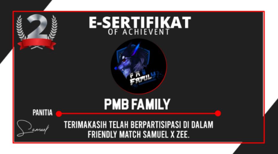 Mentahan Sertifikat Turnamen FF