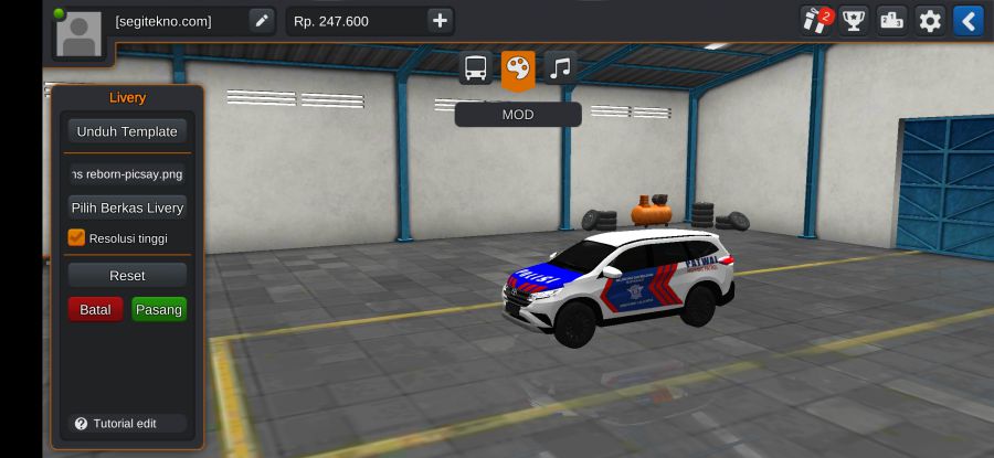 Download Mod Bussid Polisi Toyota