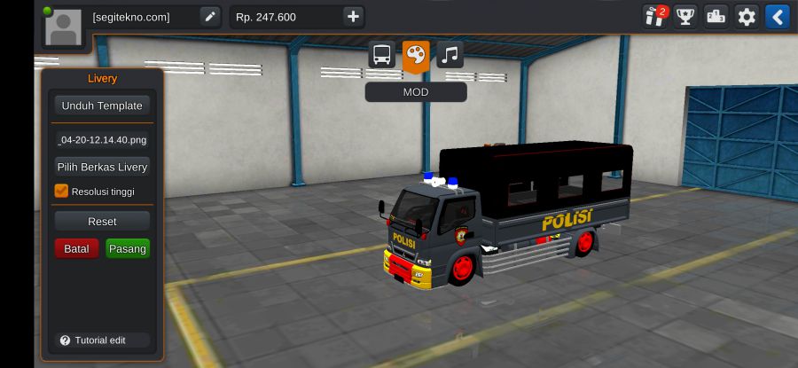 Download Mod Bussid Truck Polisi