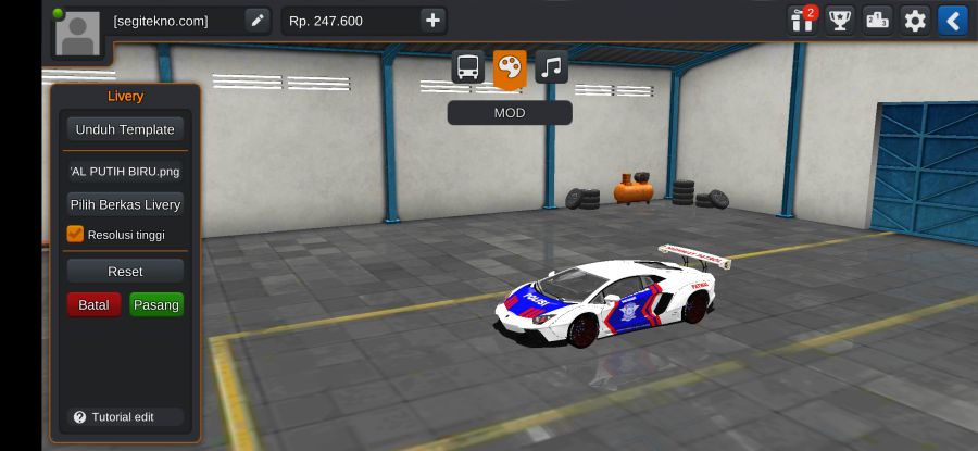 Download Mod Bussid Polisi Lamborgihini Aventador