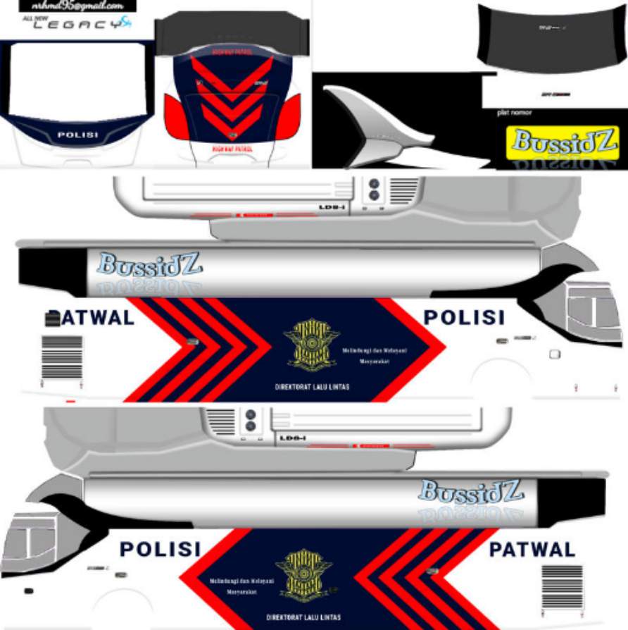 Livery Bussid Polisi XHD