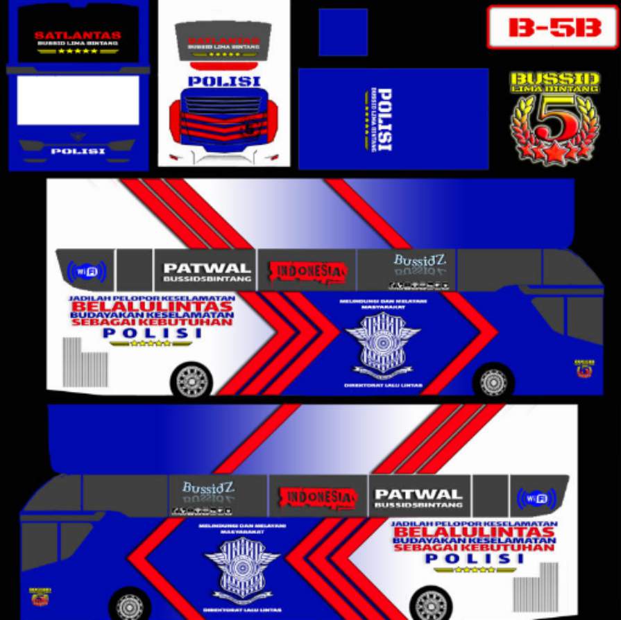 Livery Bussid Patwal Polisi