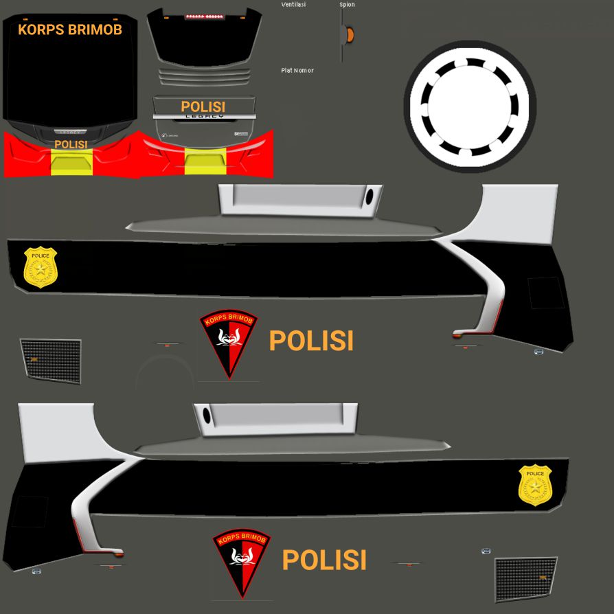 Livery Bussid Polisi HD