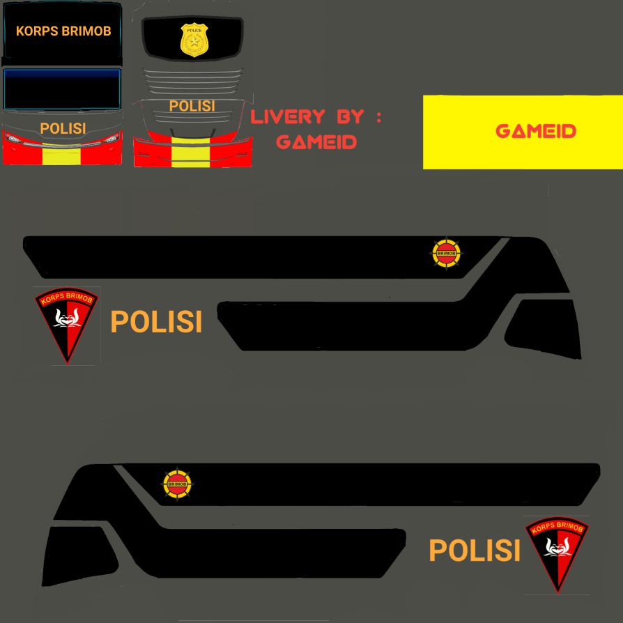 Livery Bussid Polisi Bus Ori
