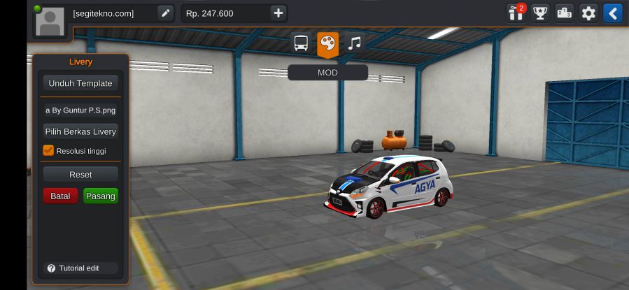 Download Mod Bussid Agya Modif