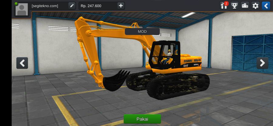 Mod Bussid Excavator
