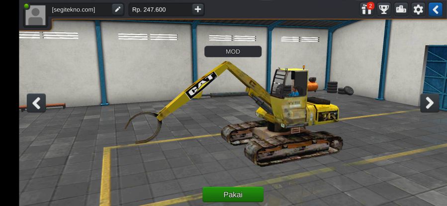Mod Bussid Excavator Capit