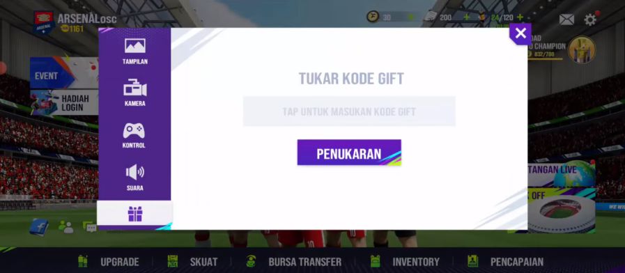 Kode Gift Total Football Terbaru