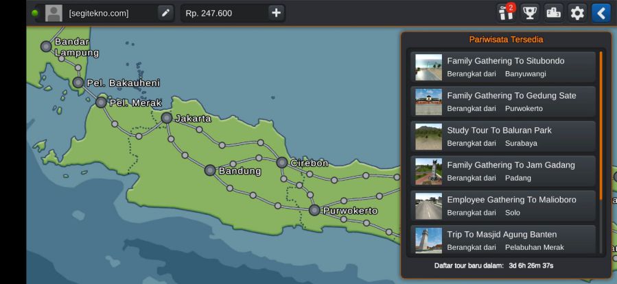 yang Baru di Update Bussid 3.7 Mode Pariwisata