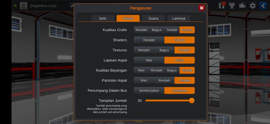Setting Grafik Terbaik Bussid 3.7