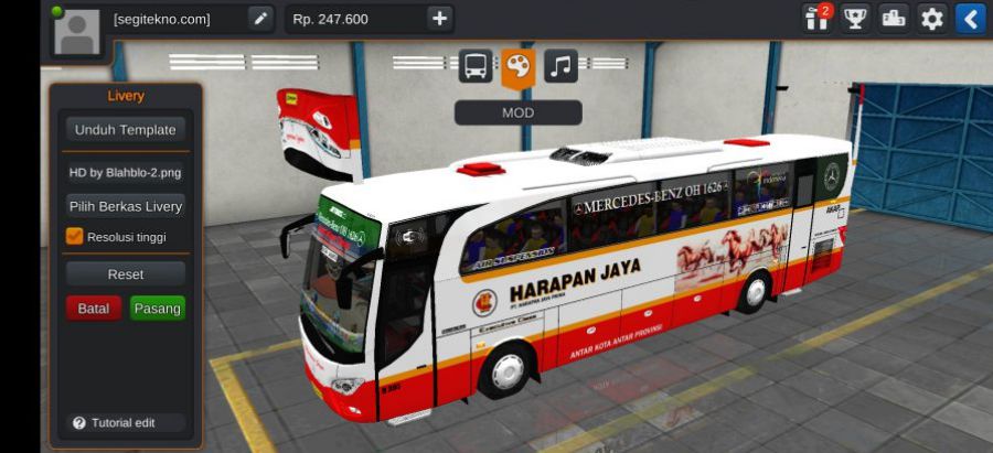 Download Mod Bussid HD Harapan Jaya