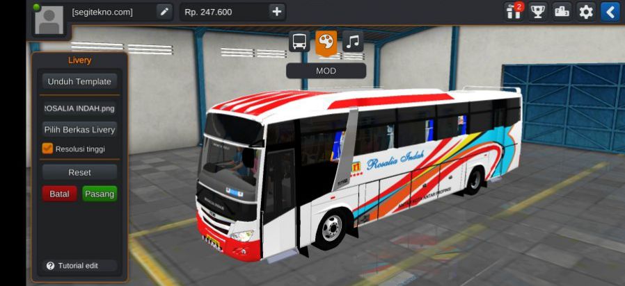 Download Mod Bussid HD Rosalia Indah
