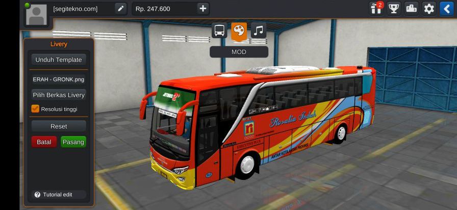 Download Mod Bussid JB2HD Rosalia Indah