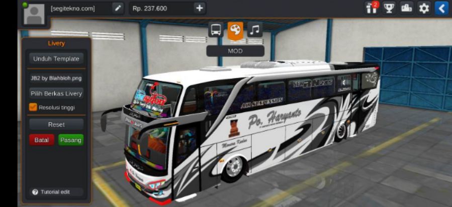 Download Mod Bussid SHD PO Haryanto