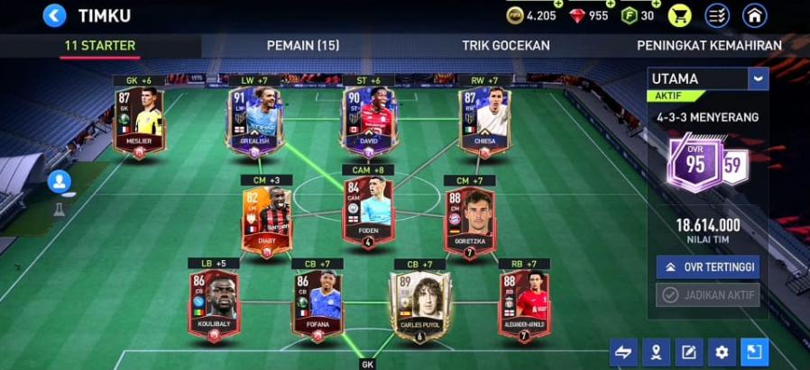 Formasi FIFA Mobile Terbaik Menyerang