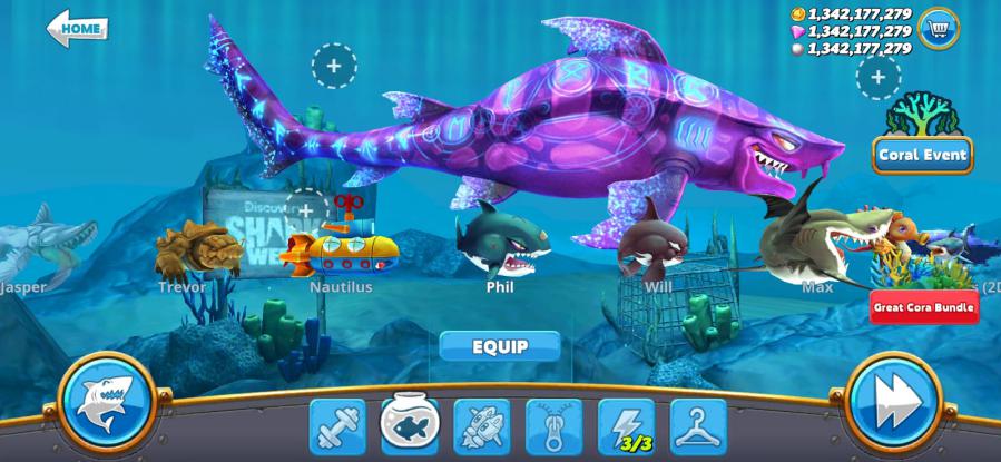 Hungry Shark World Mod Apk Unlock All Pet