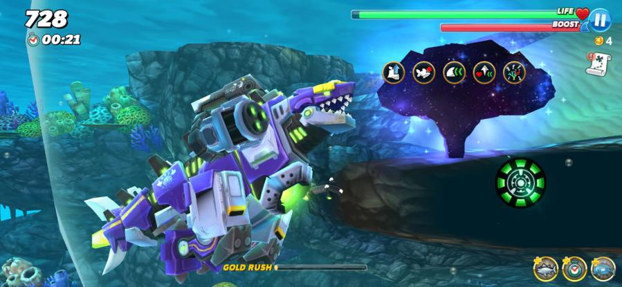 Hungry Shark World Mod Apk Unlock Mecha Sharkija